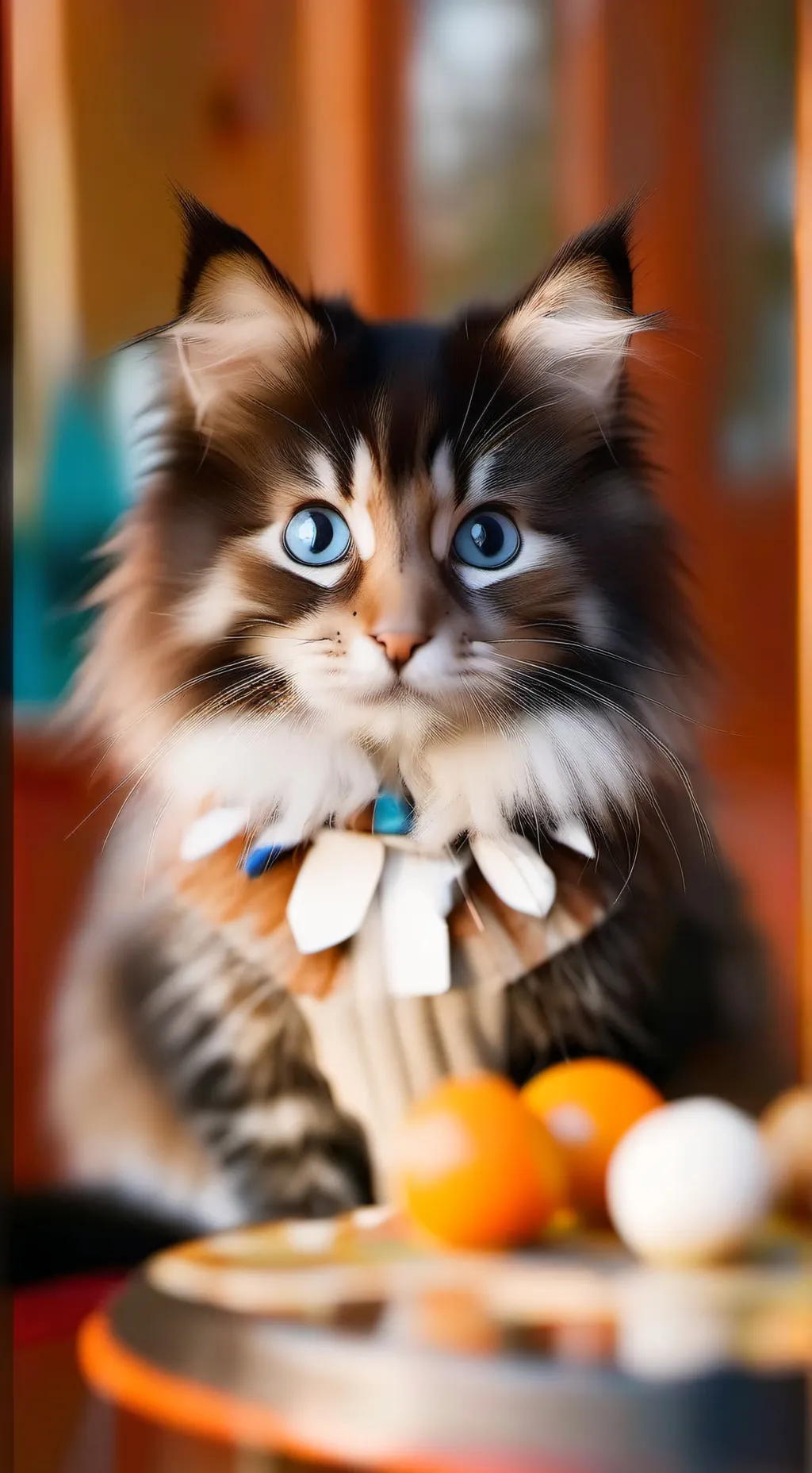 ai character: mean kind kitty background