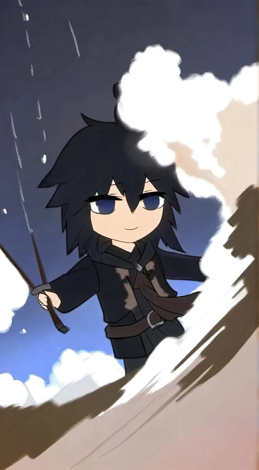 ai character: kny mochi background