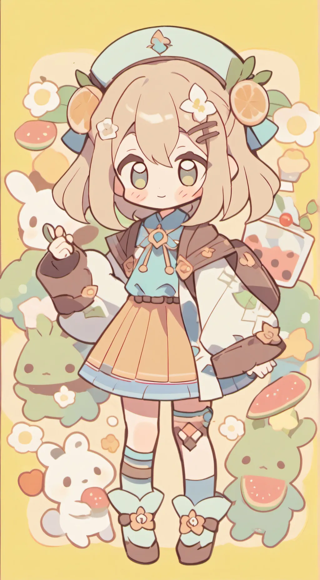 ai character: Mha chica nueva  background