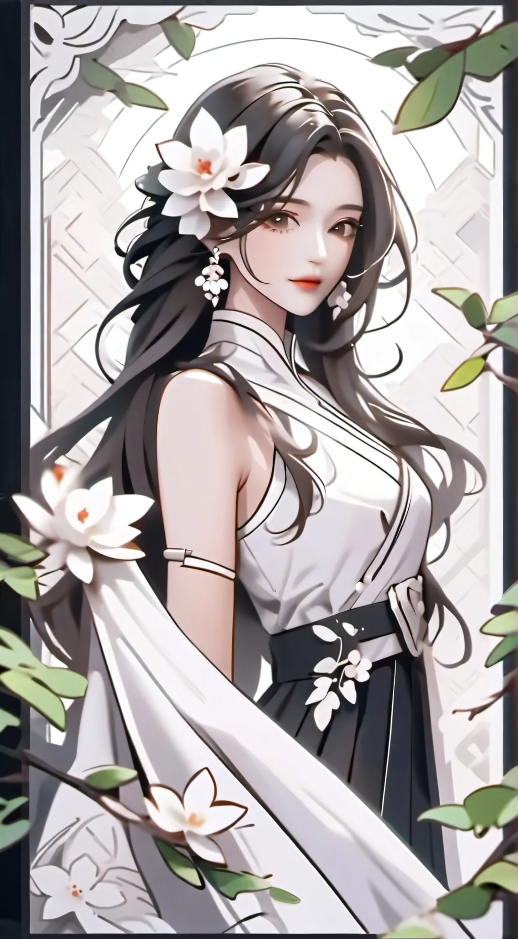 ai character:  HH reunited  background