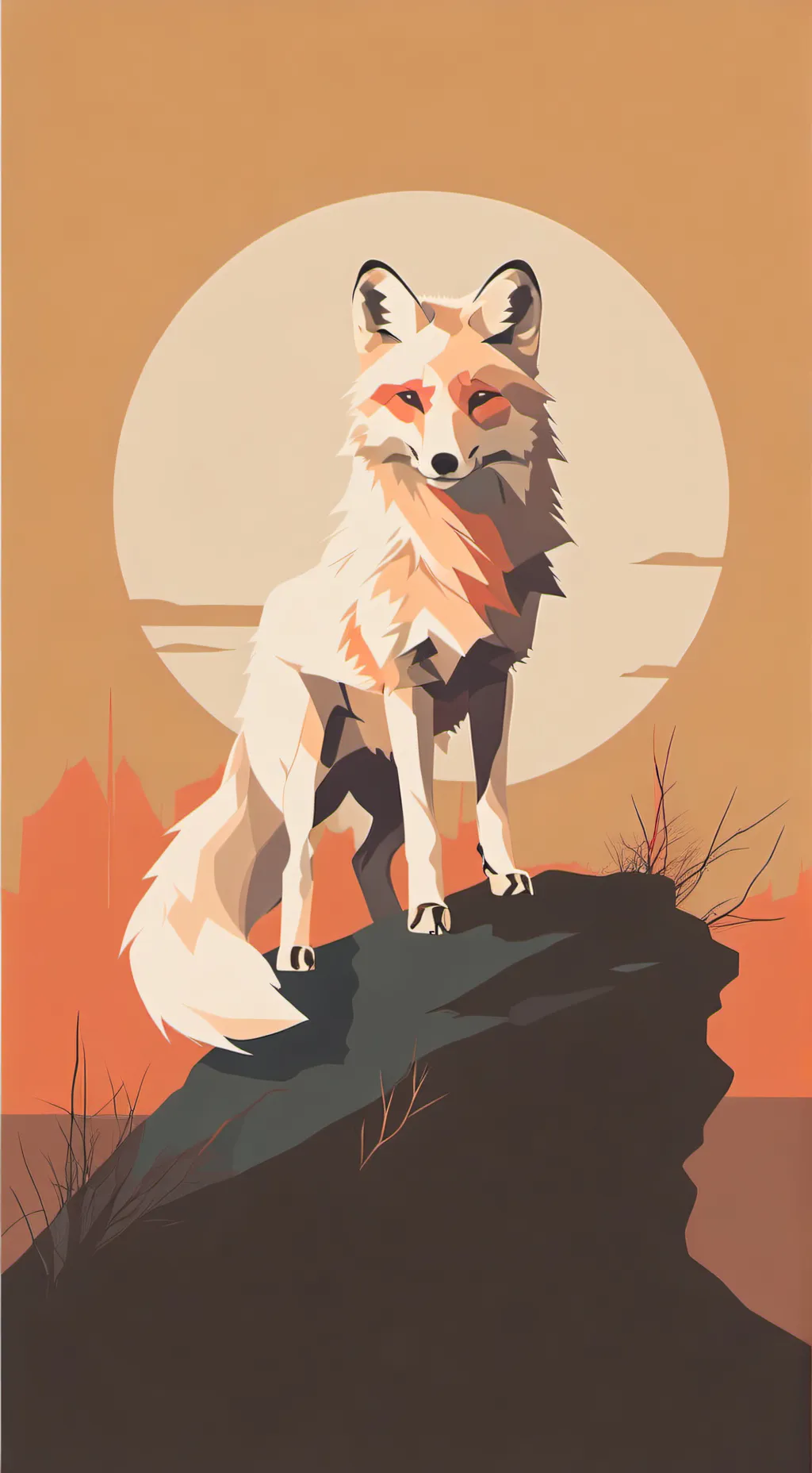 ai character: Hunted fox background