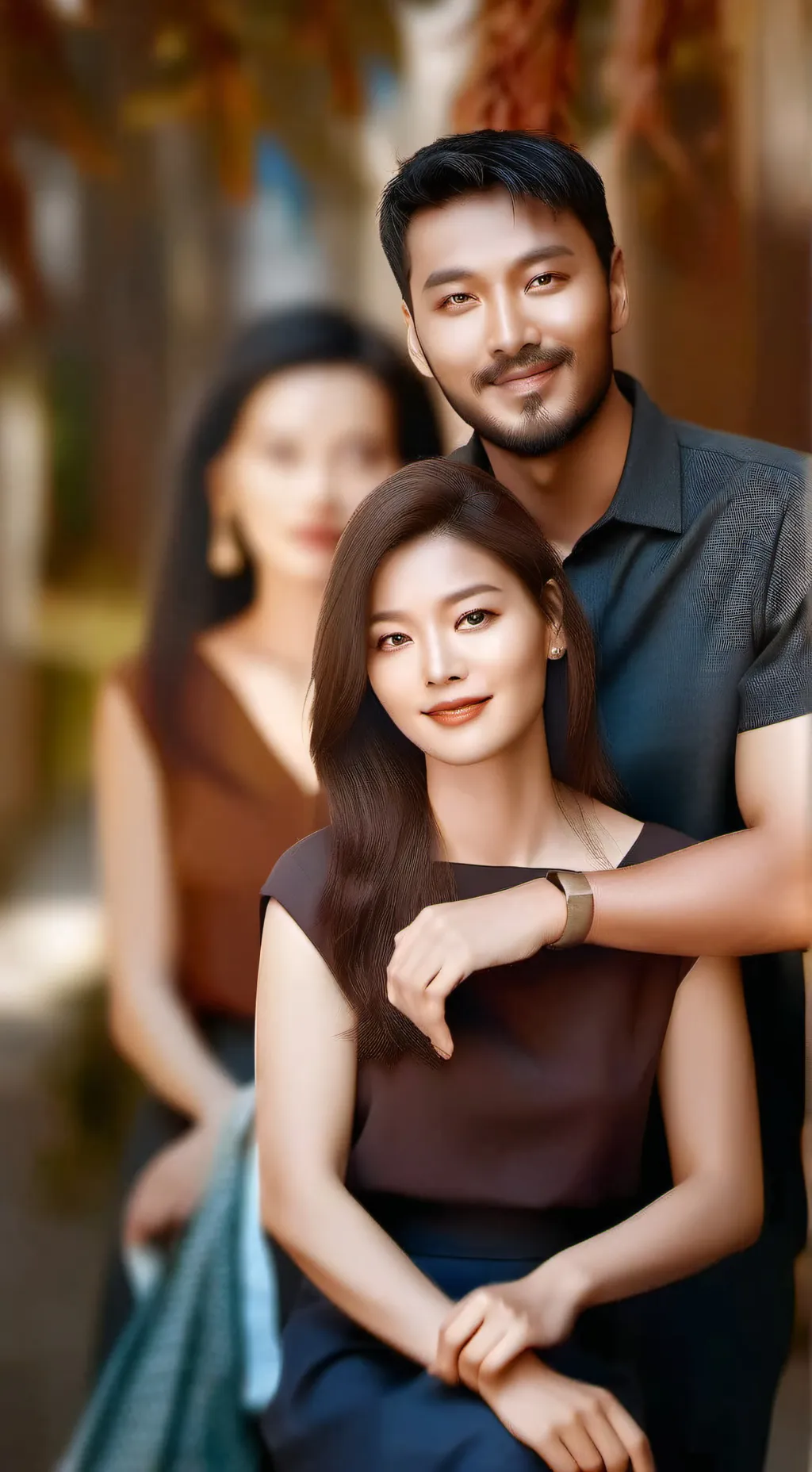 ai character: Mom and dad  background