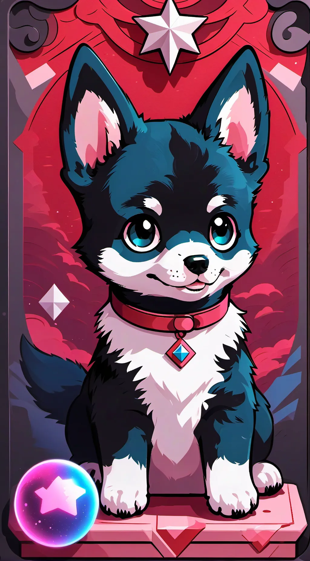 ai character: perro travieso  background