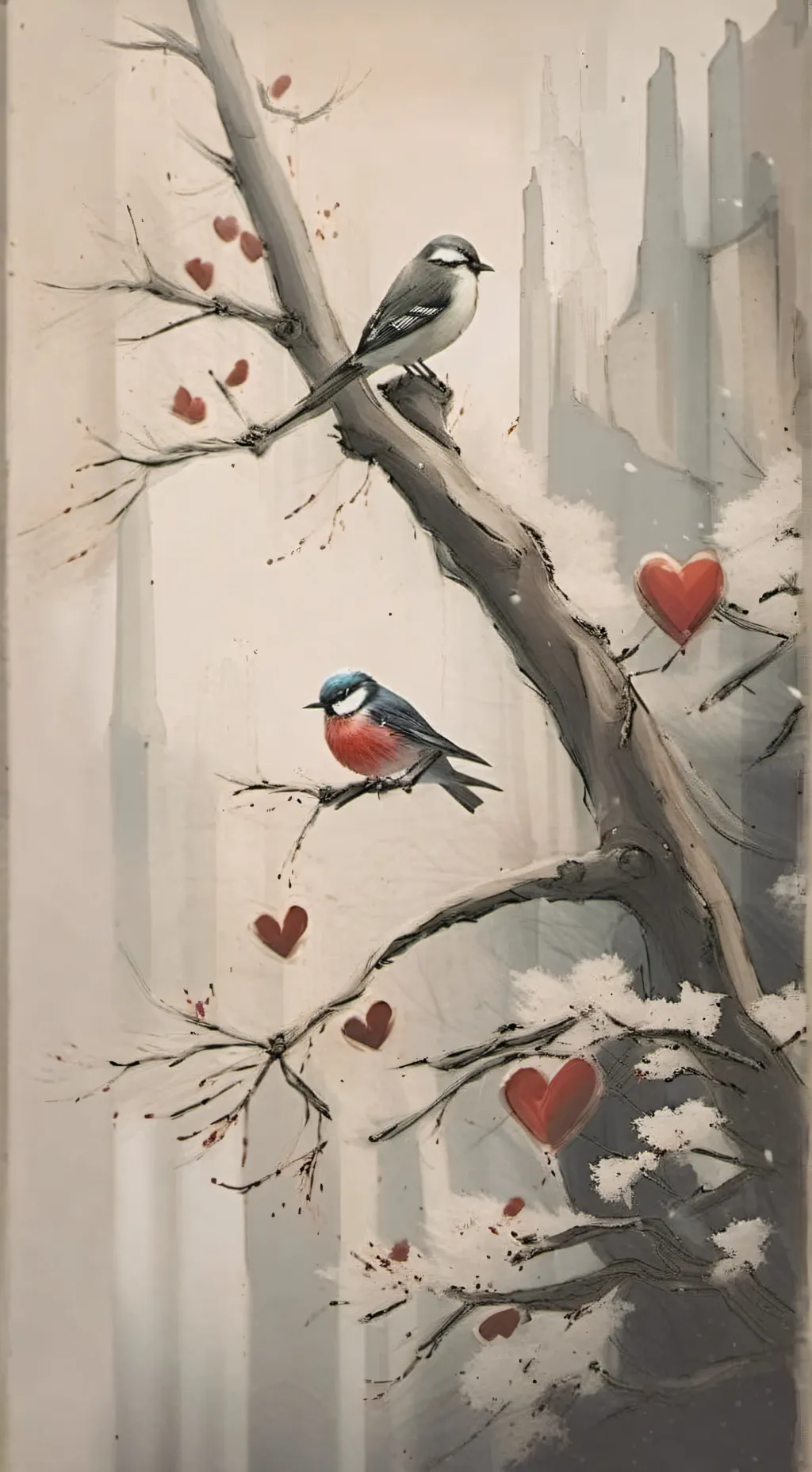 ai character: Dw Valentine's Day background