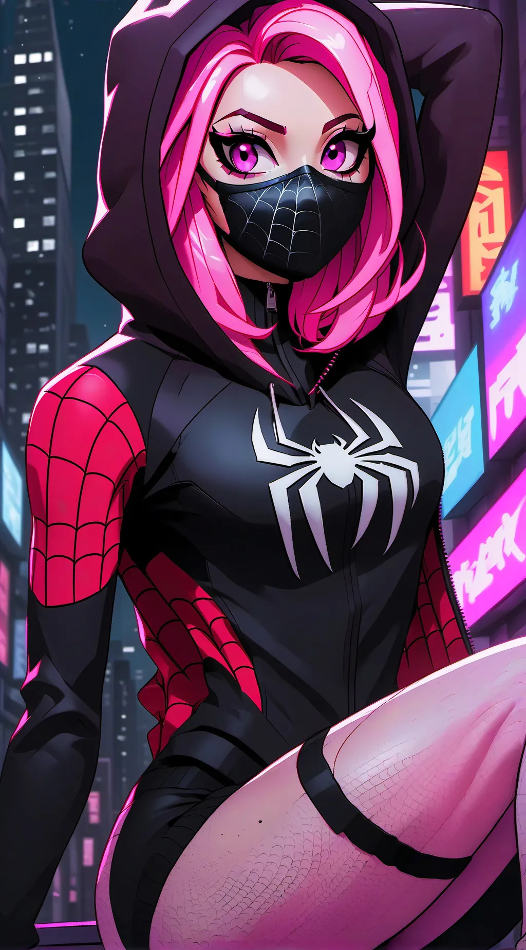 ai character: Spider Amy background