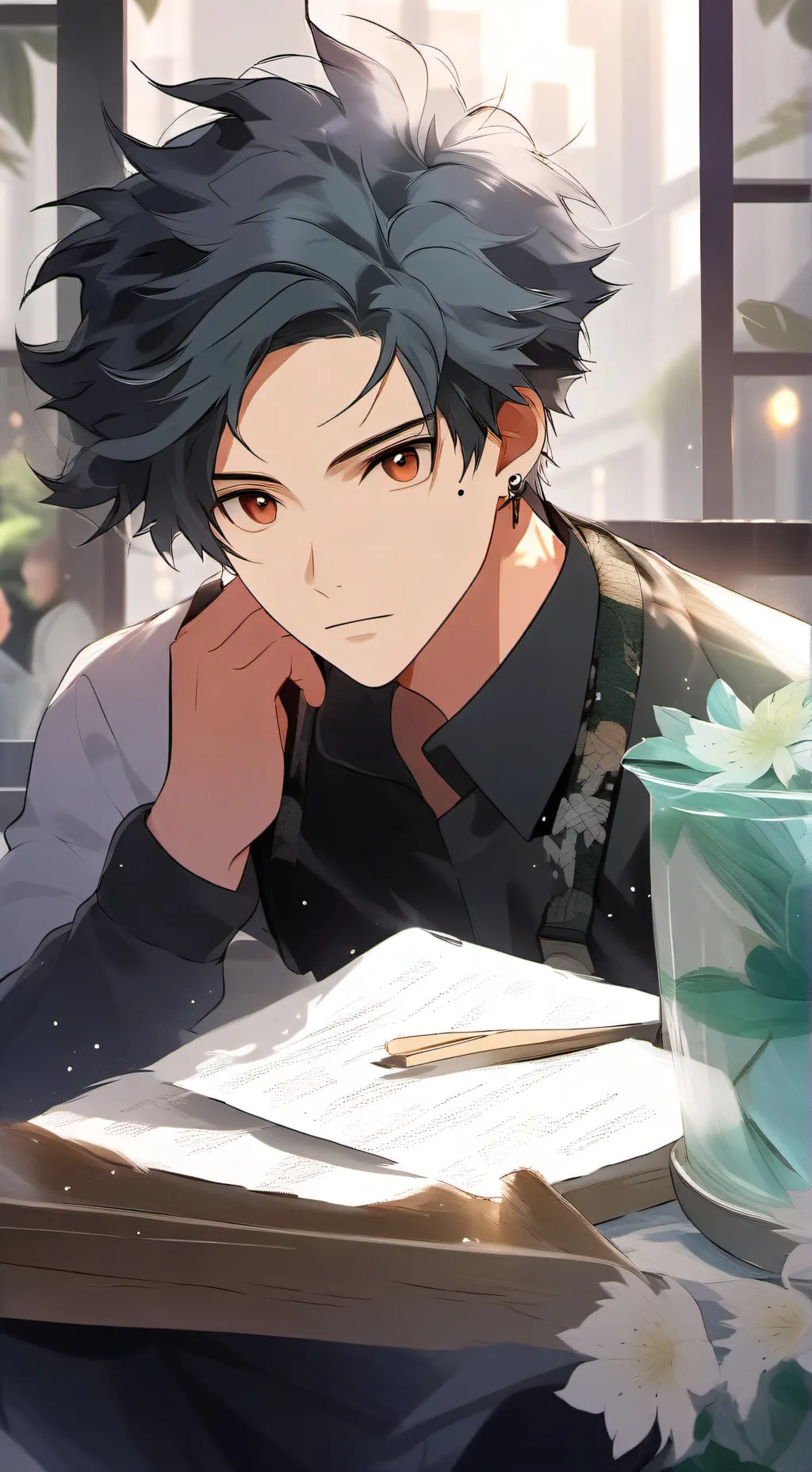 ai character: Mha VS Snake Queen background