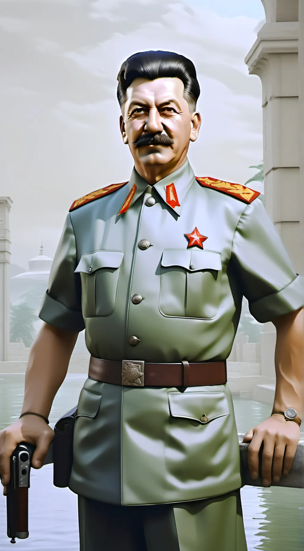 ai character: Joshep Stalin background