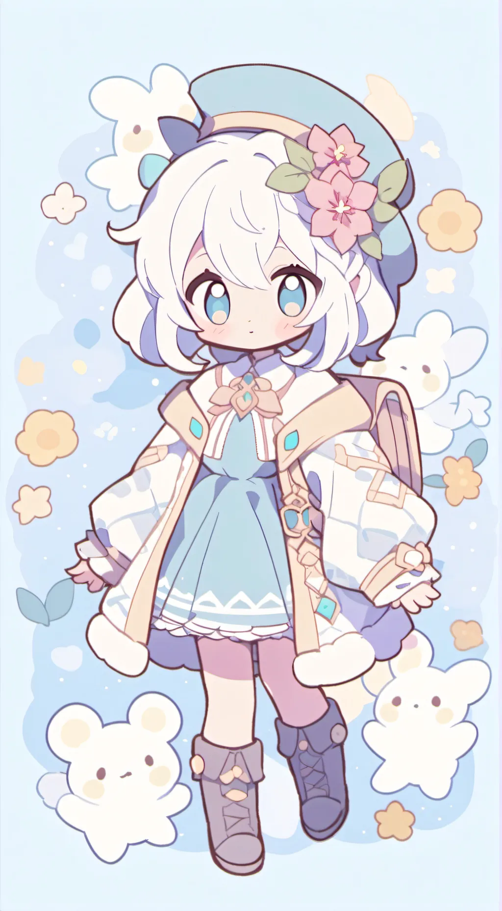 ai character: federica background