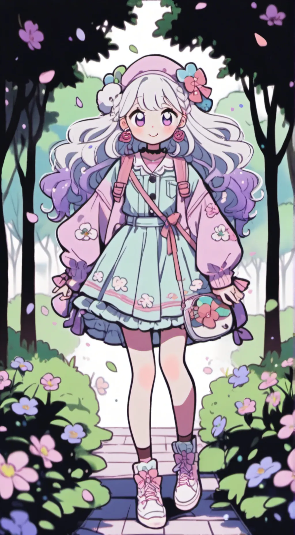 ai character: niña XD background