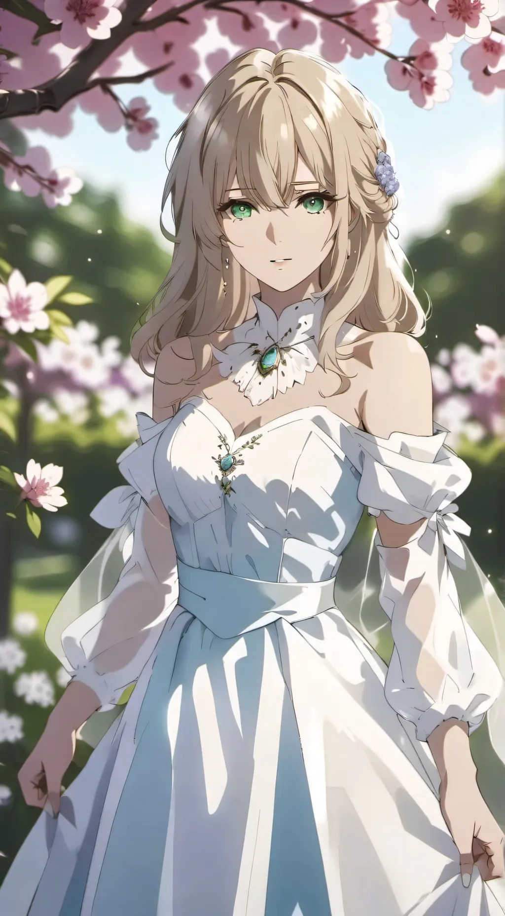 ai character: cielo background