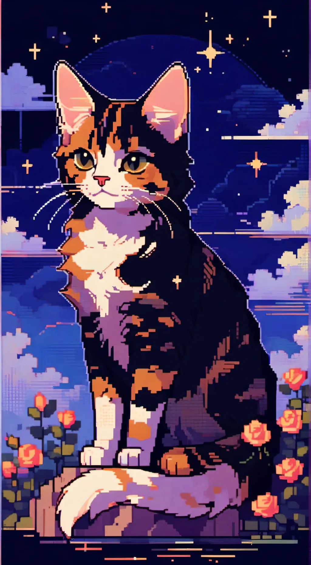 ai character: CherryLeaf background