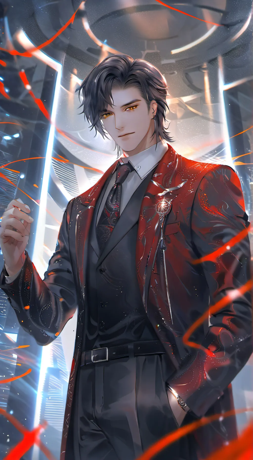 ai character: -Elijah- background