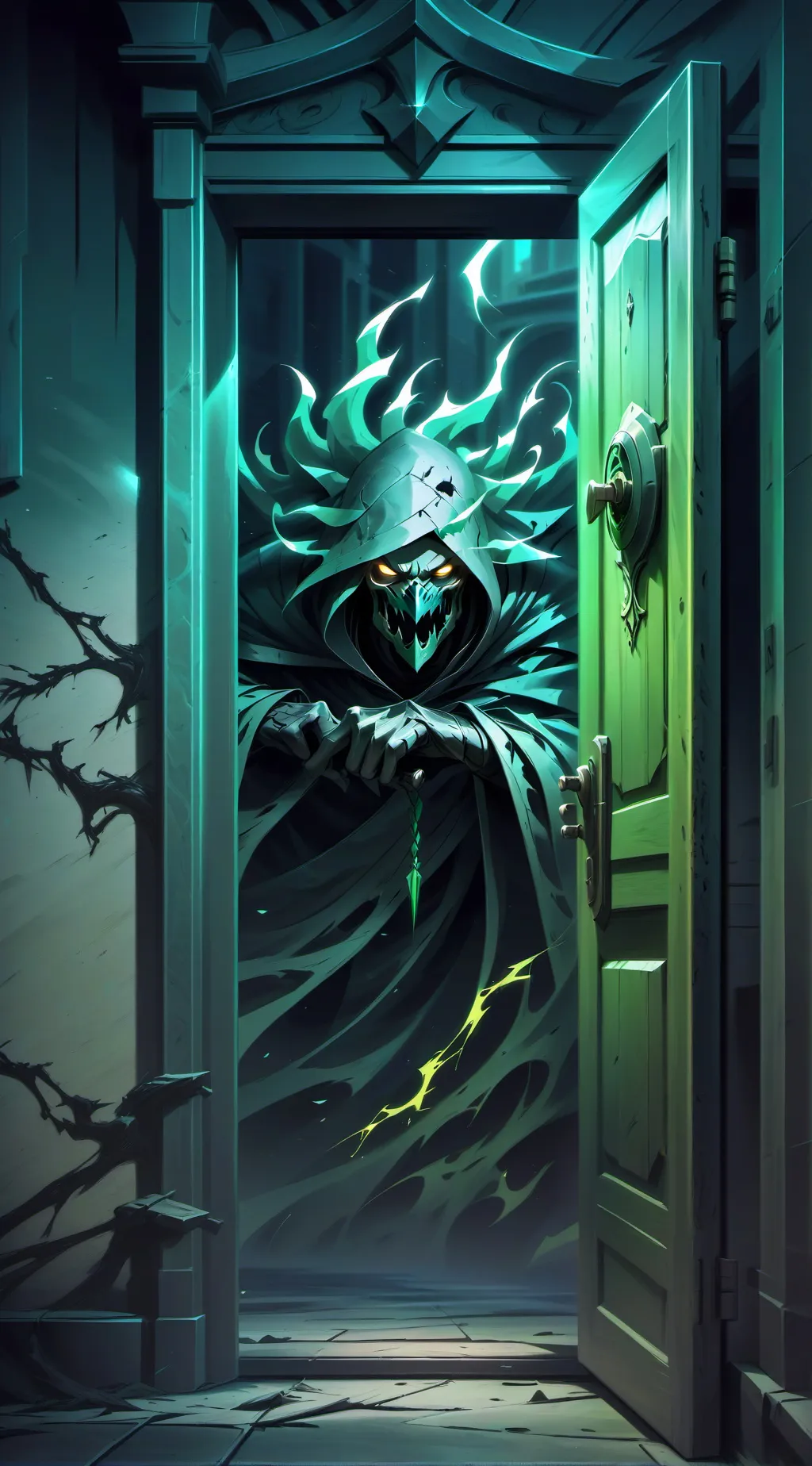 ai character: Sonic x Doors  background