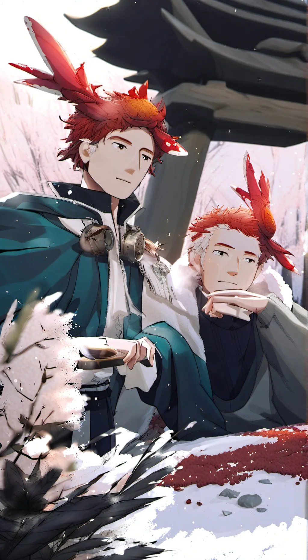 ai character: sprunki popo  background