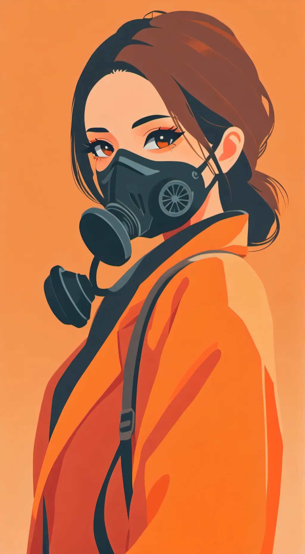 ai character: femal slime  background