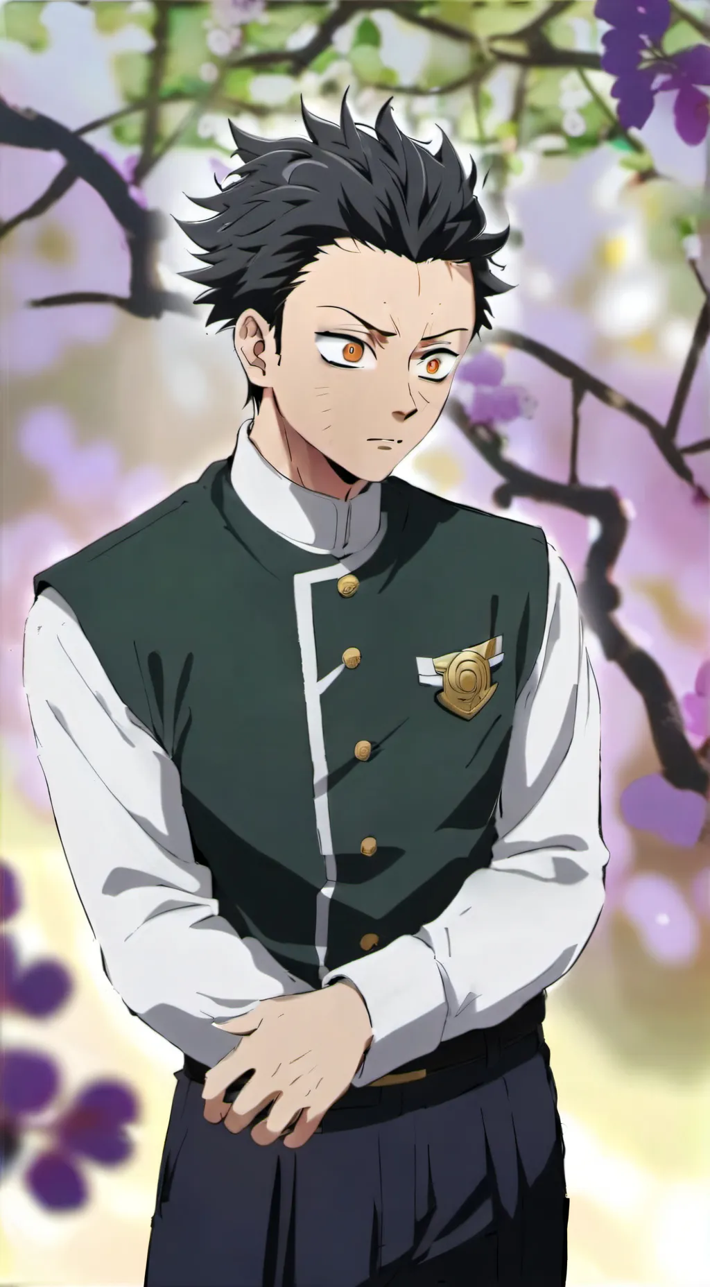 ai character: Genya shinazugawa background