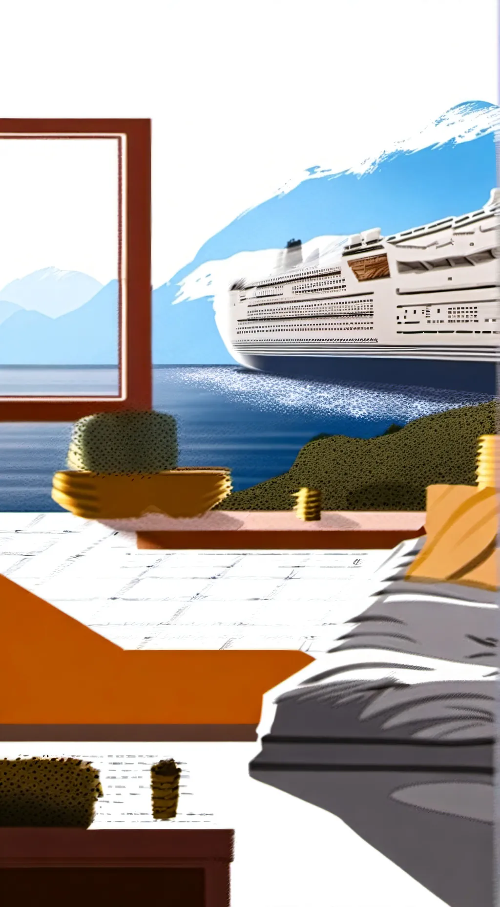 ai character: Dw at the Cruise! background