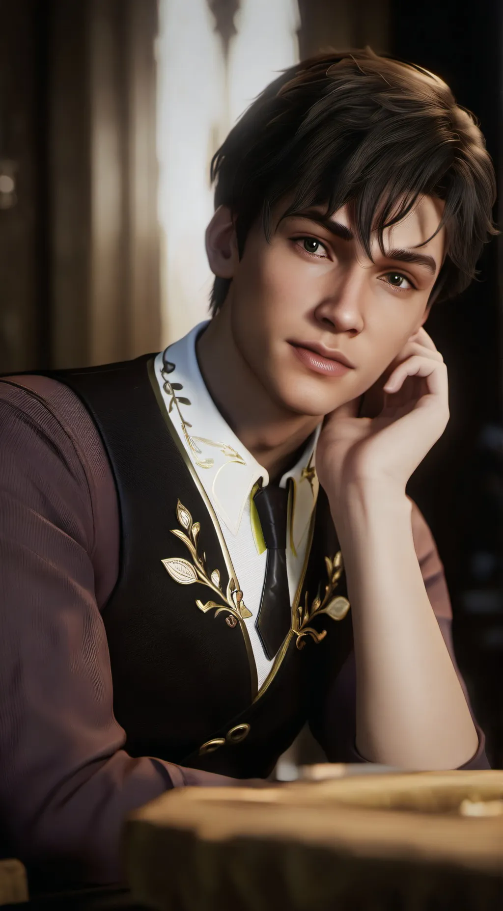 ai character: Mattheo Riddle background