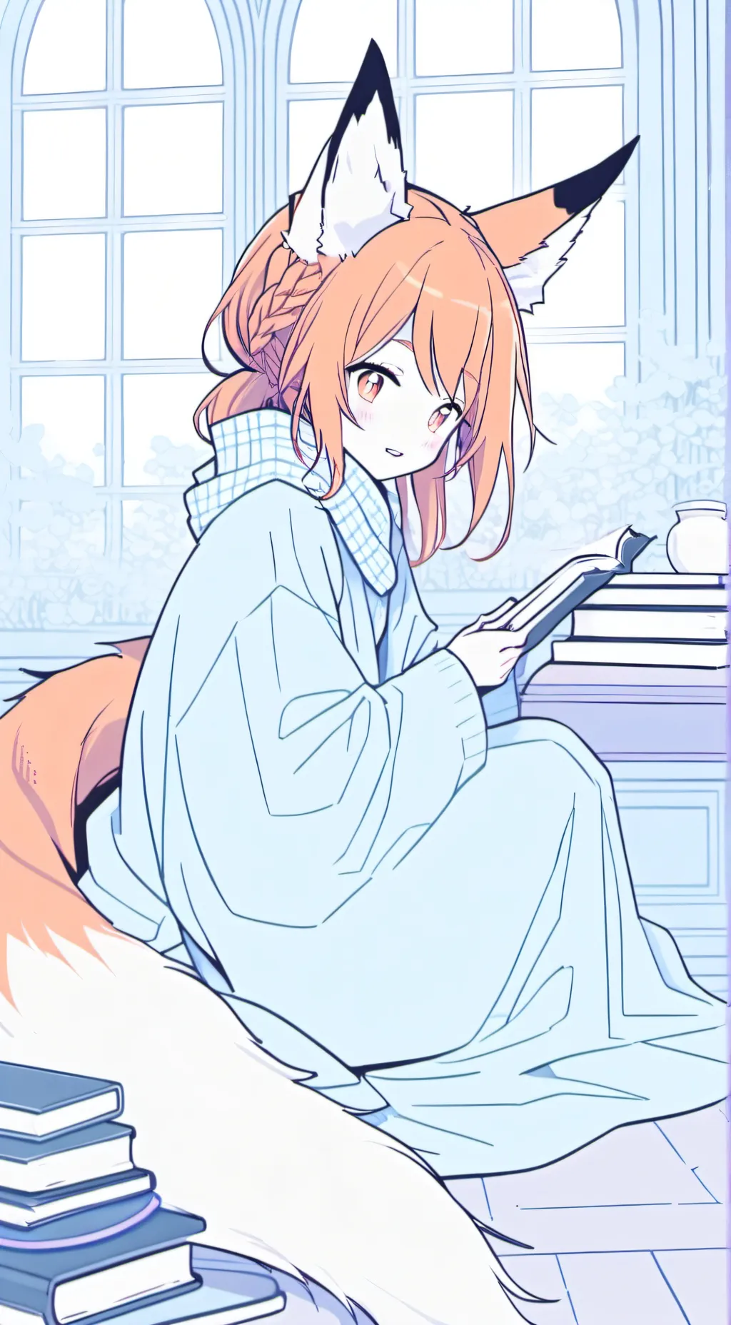 ai character: Foxi background