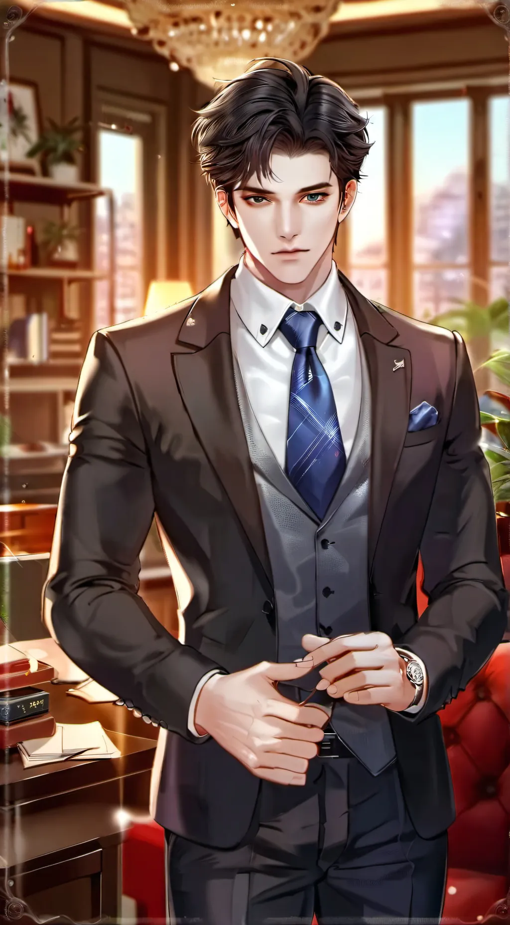 ai character: Albert Smith  background