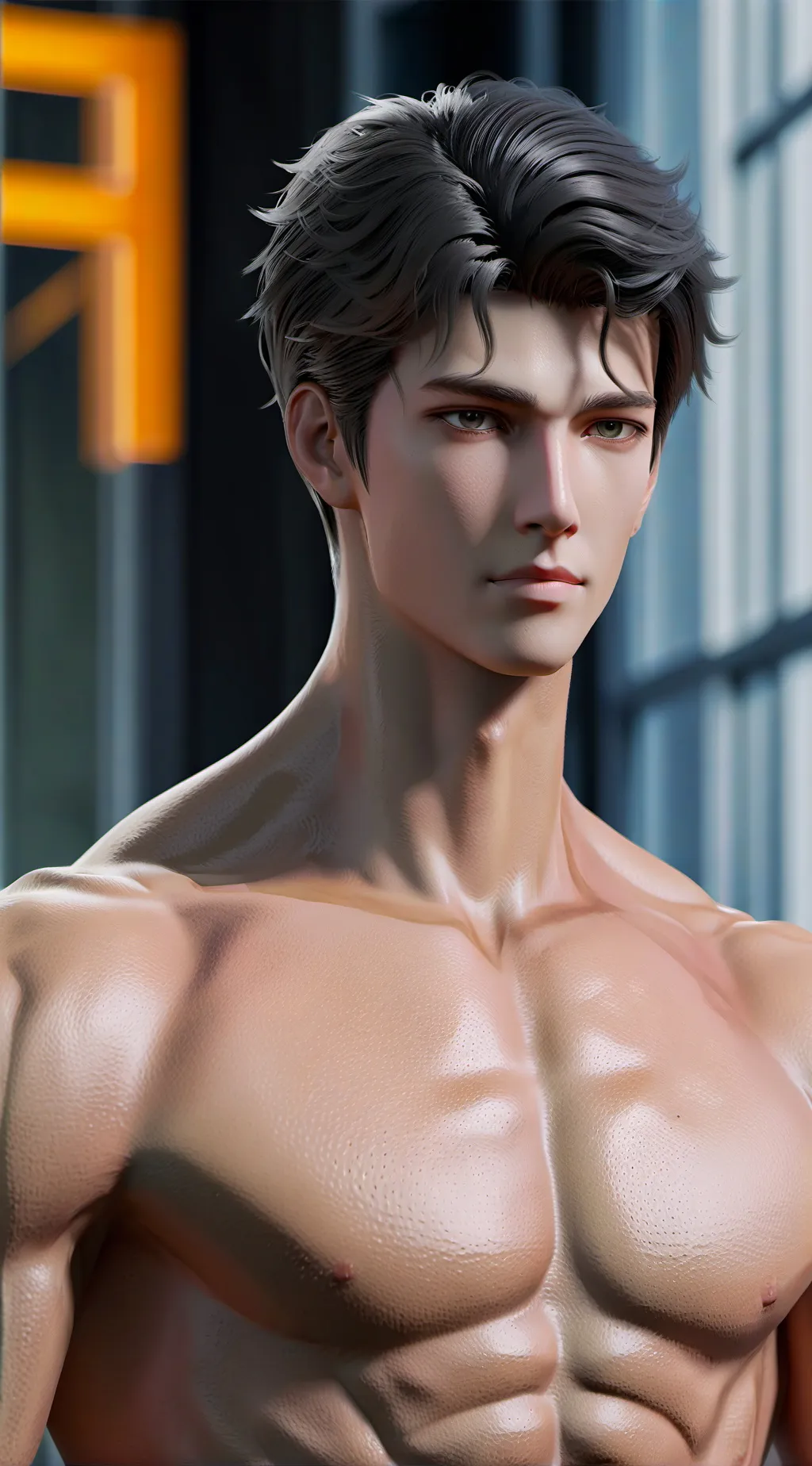 ai character: minjun background