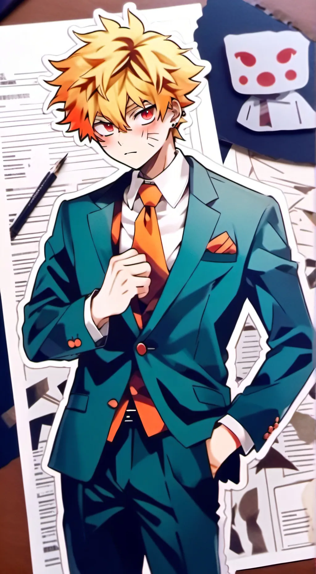 ai character: mafia bakugo background