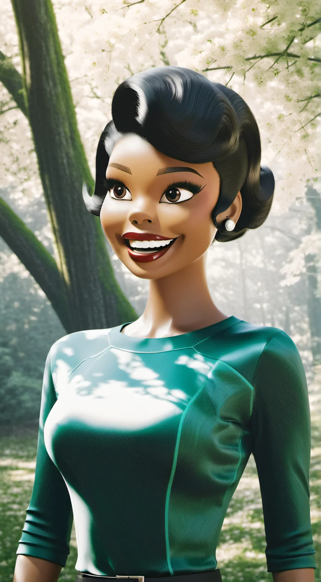 ai character: Tiana  background
