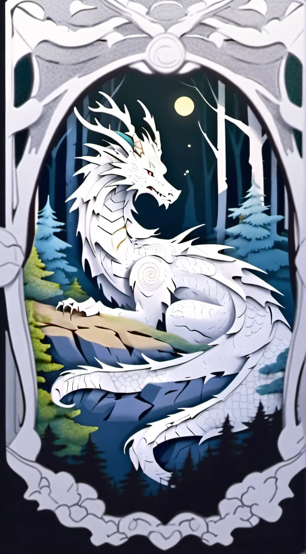 ai character: Snowflake background