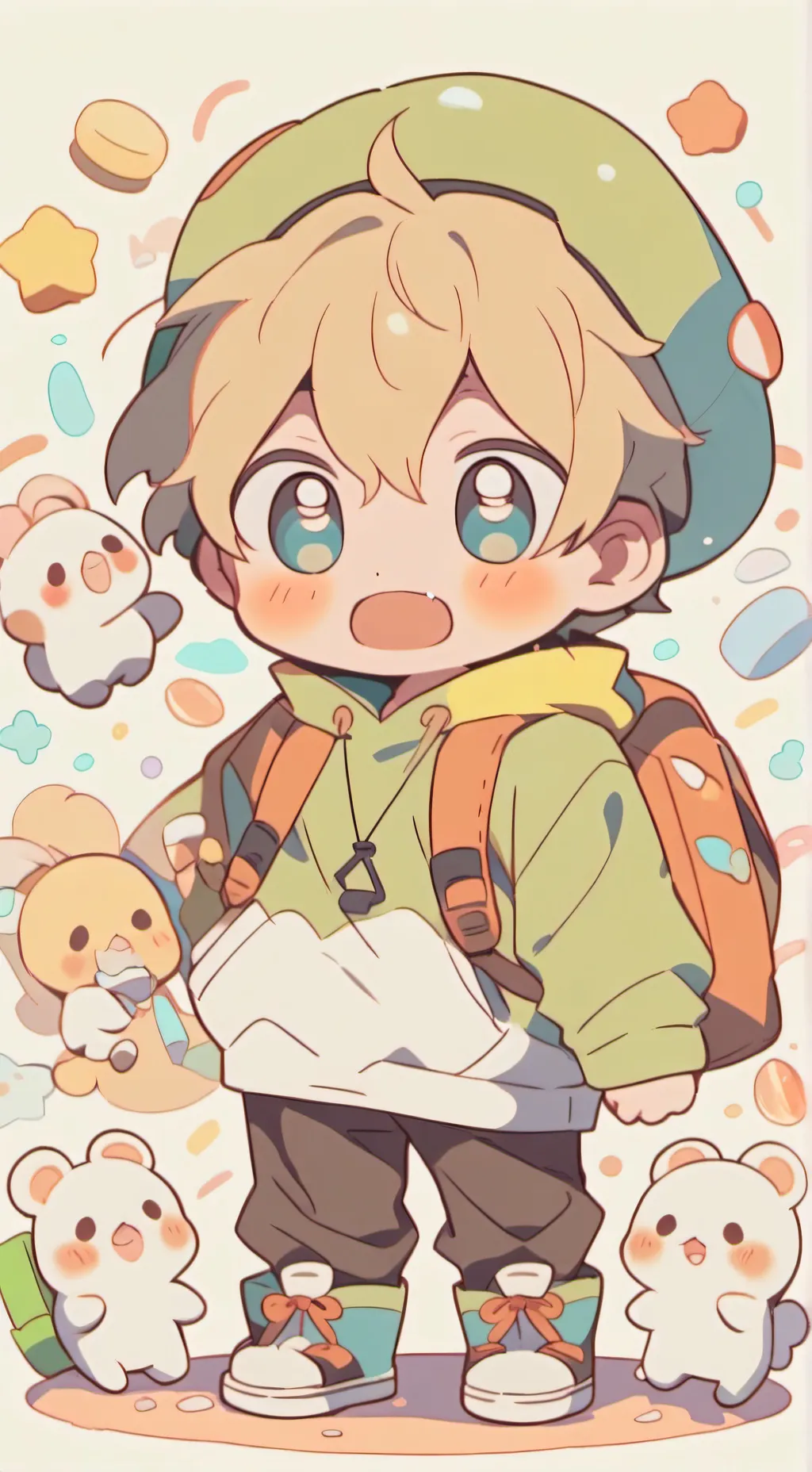 ai character: little bro background