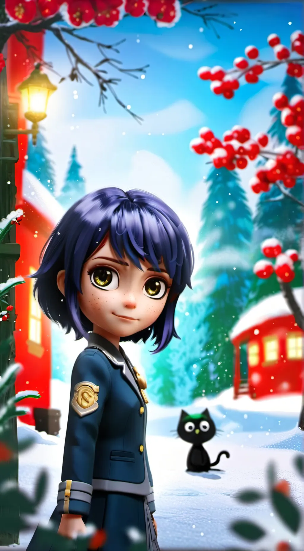 ai character: Mari net      background