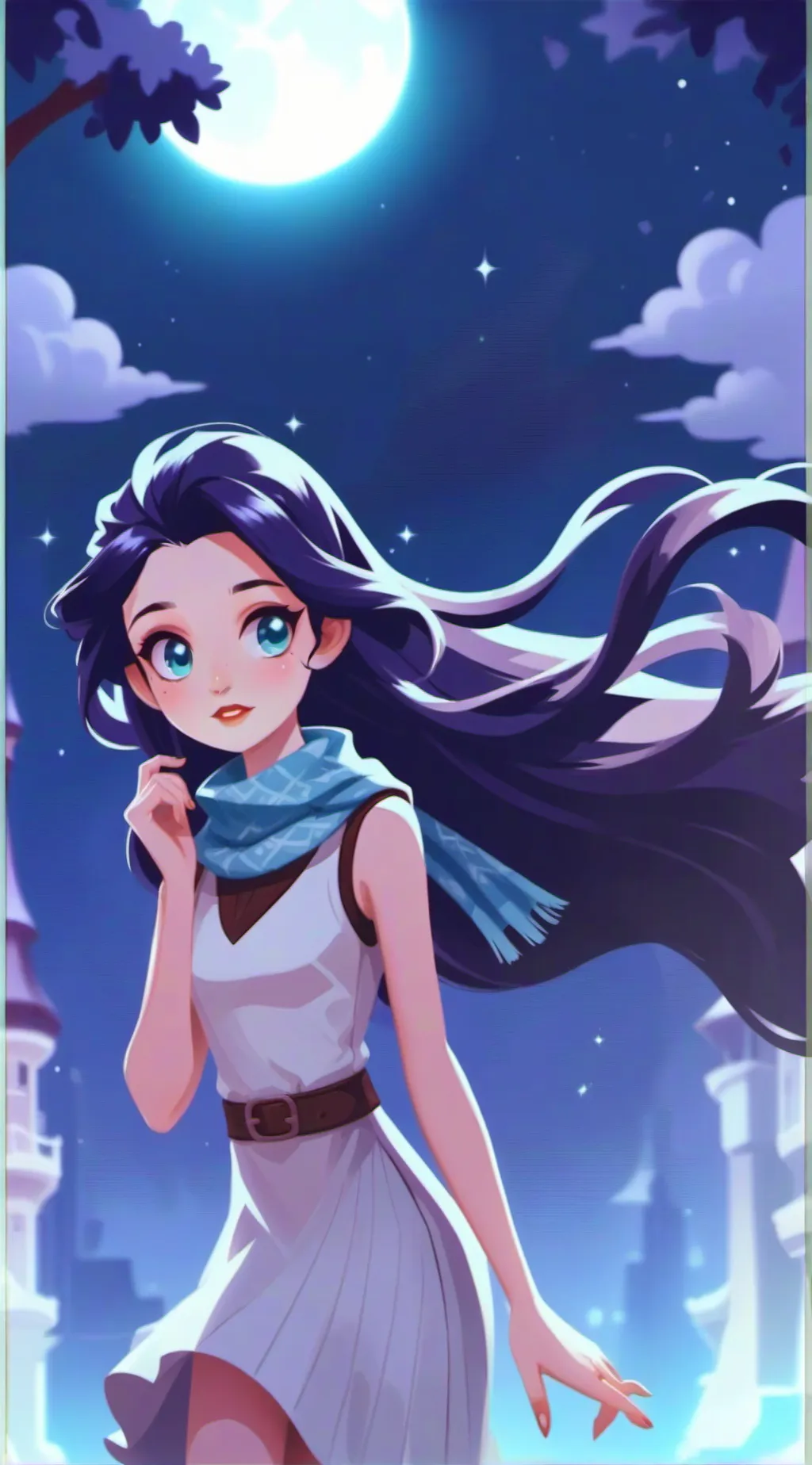 ai character: Oide  background