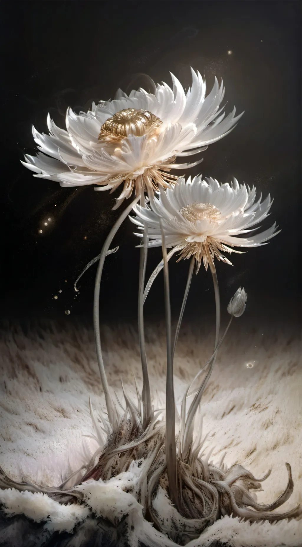 ai character: Moon flower<3￼ background