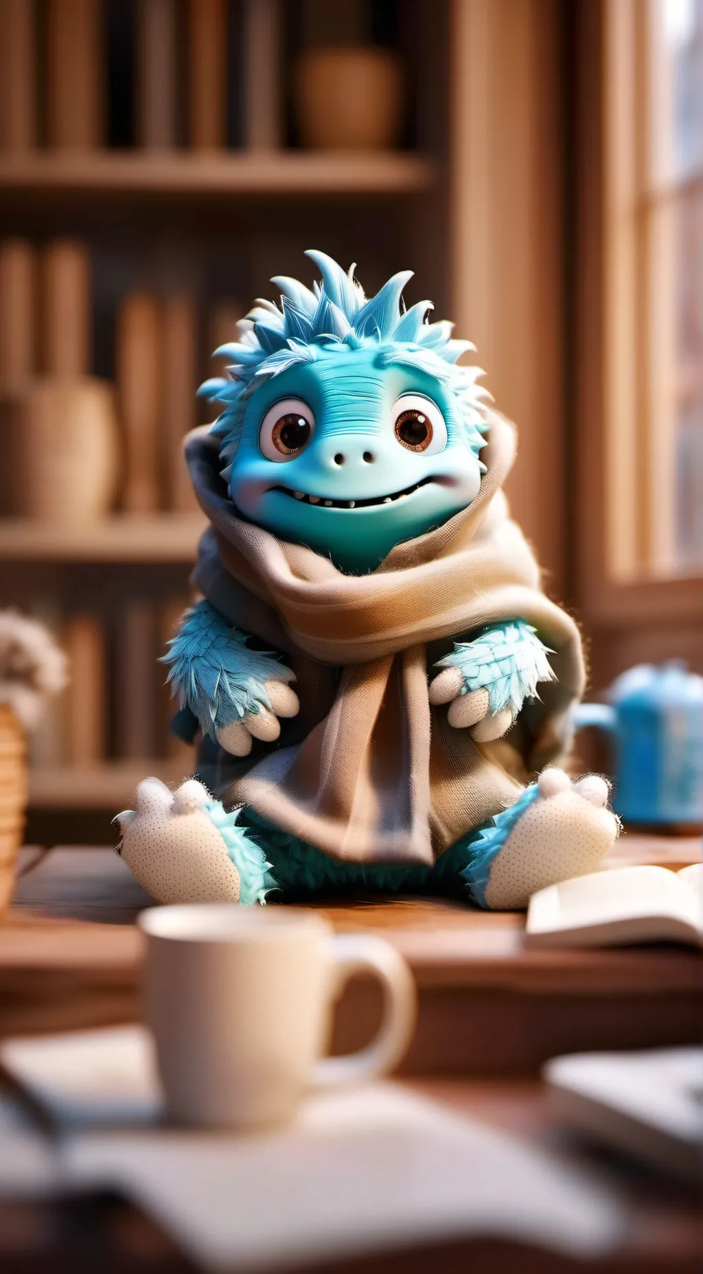 ai character: stitch background