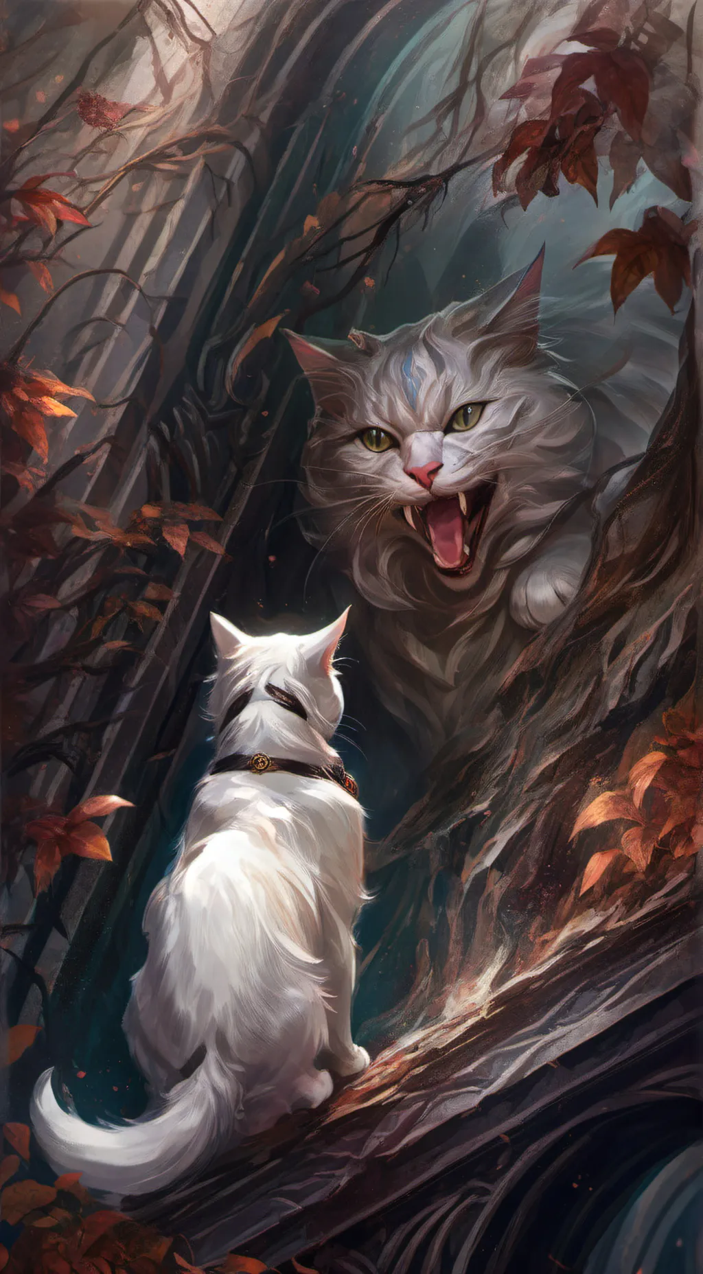 ai character: Love going  background