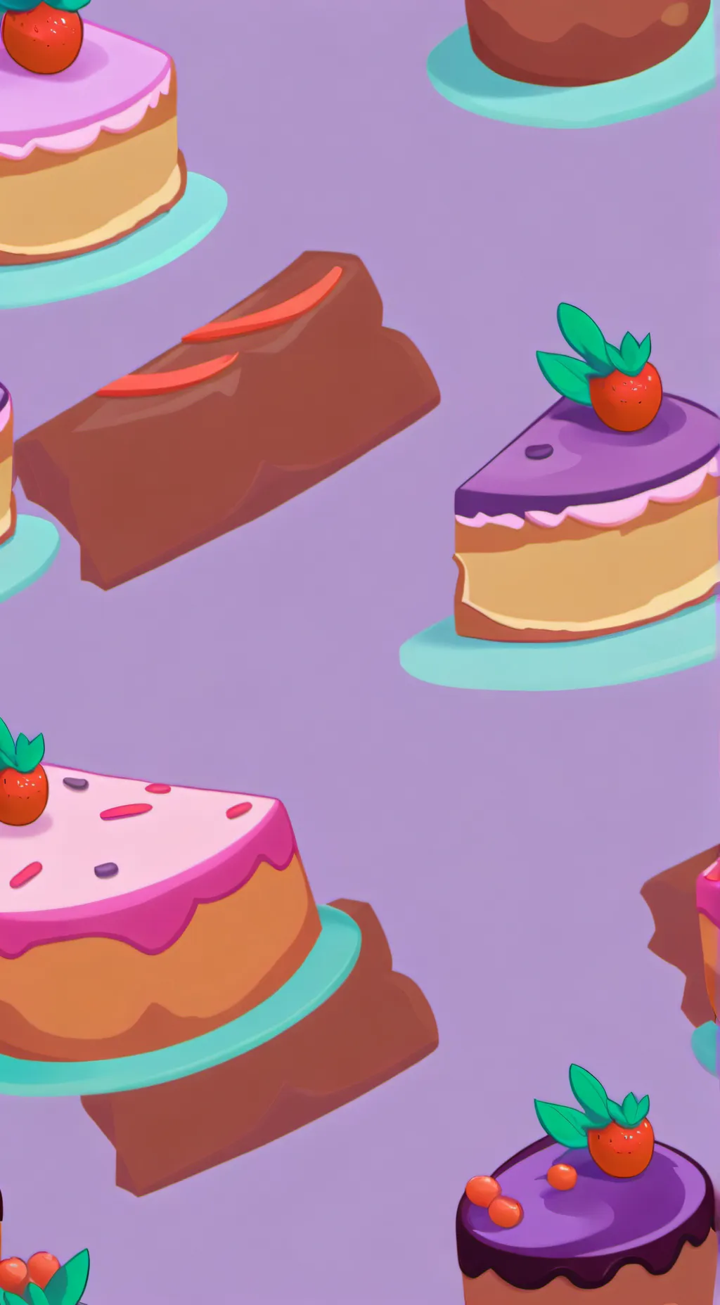 ai character: Fruitcake background