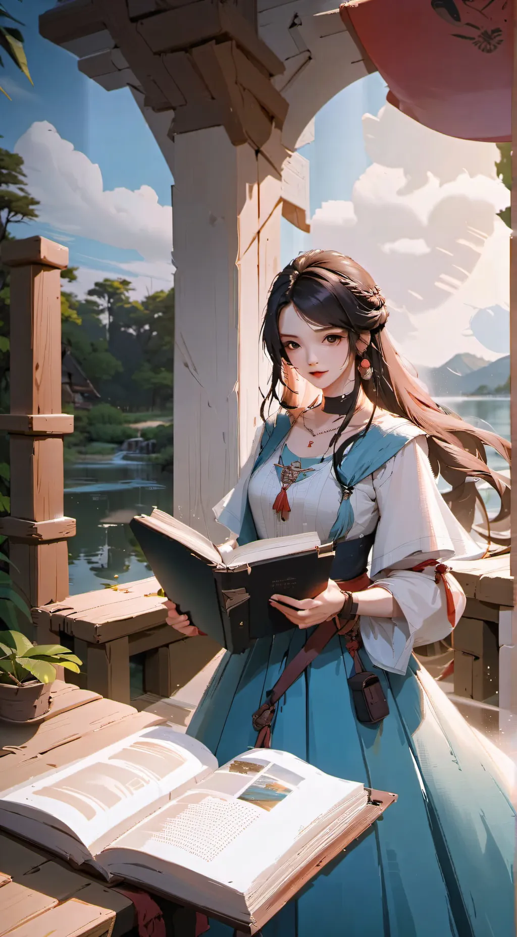 ai character: Туристка background