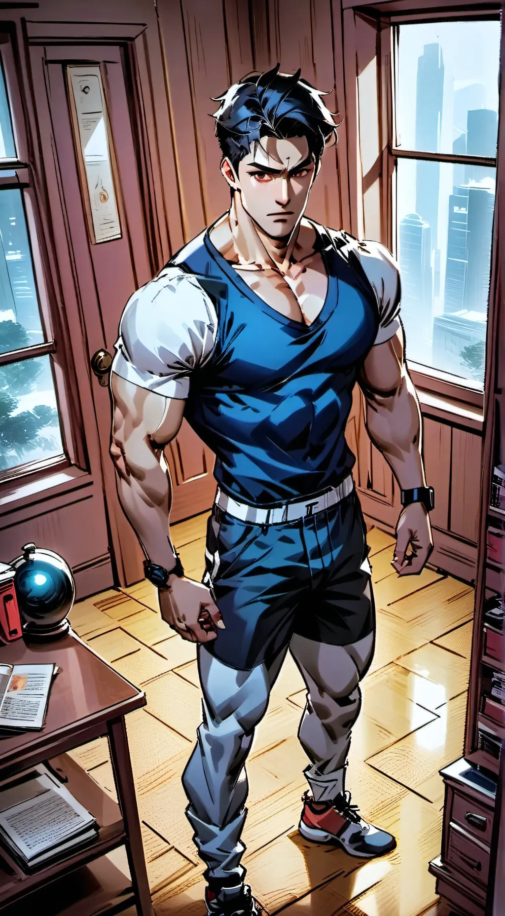 ai character: Ethan Voss background