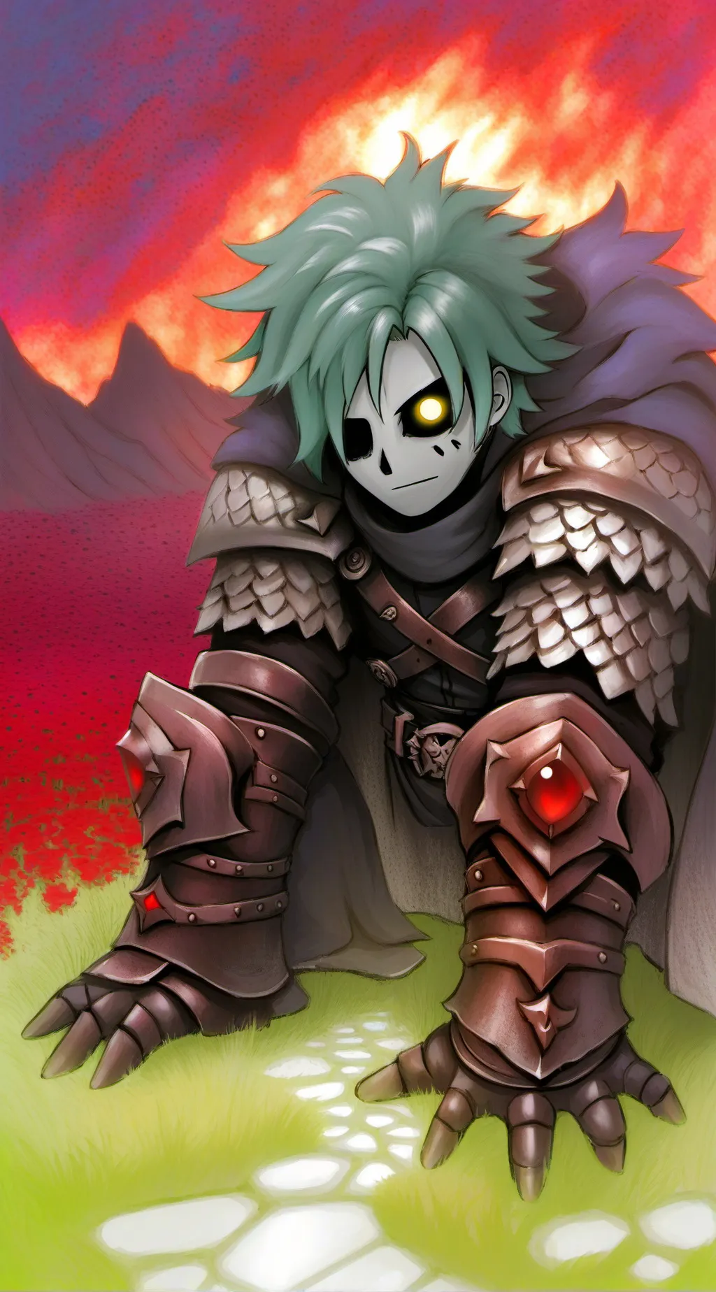 ai character: Damien background