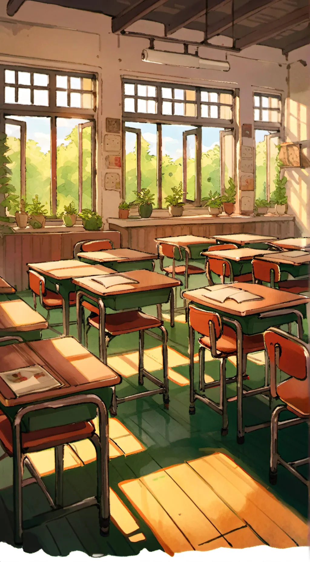 ai character: HIGH school background