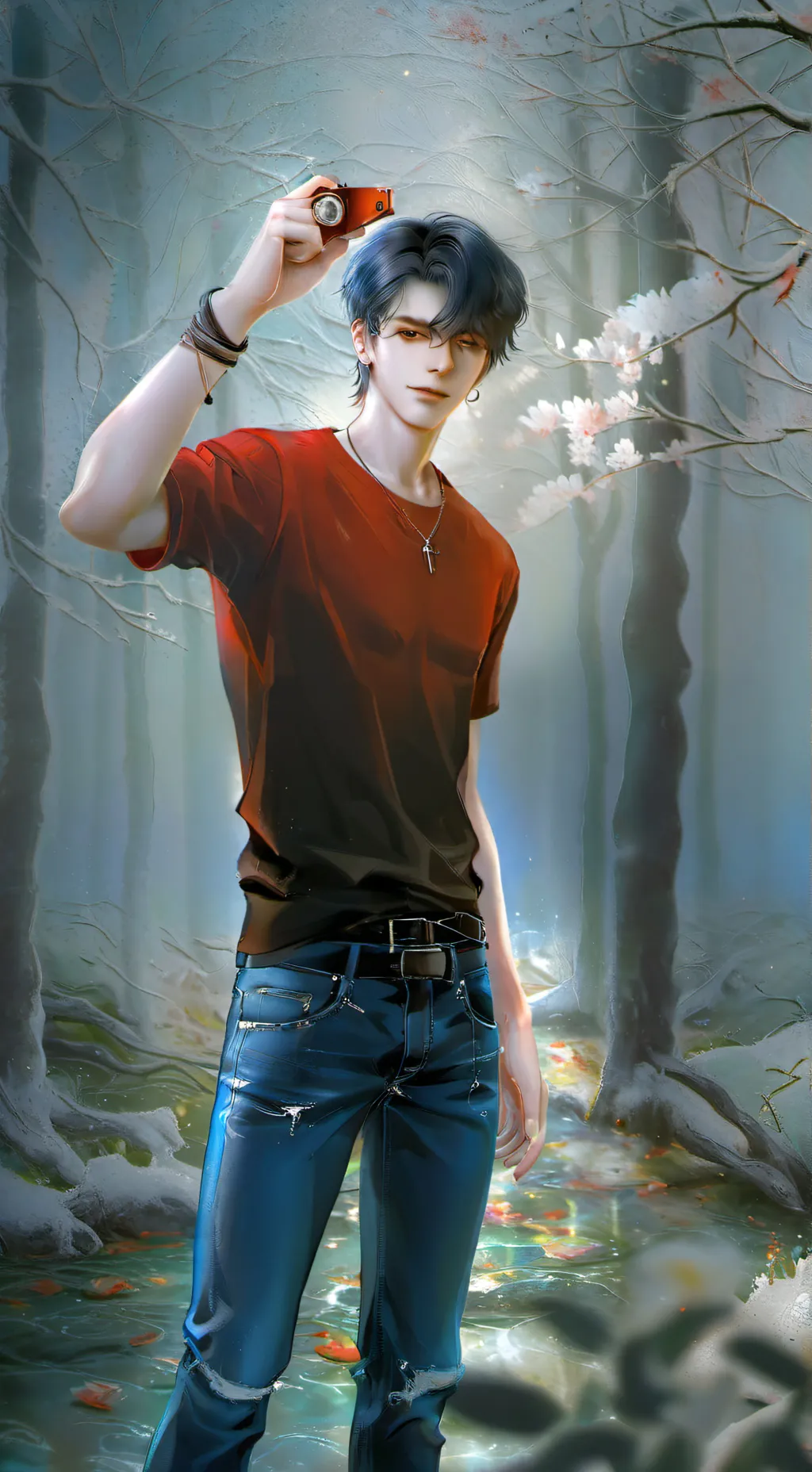 ai character: revolver man background