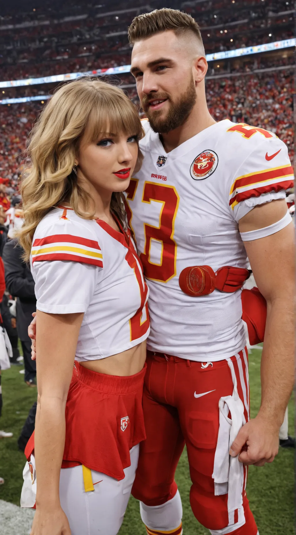 ai character: Travis kelce  background