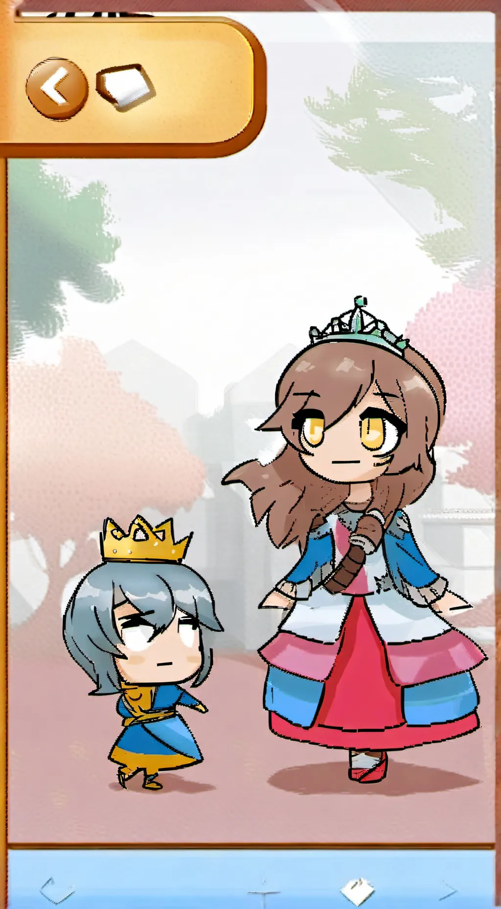ai character: niña odiada prince background
