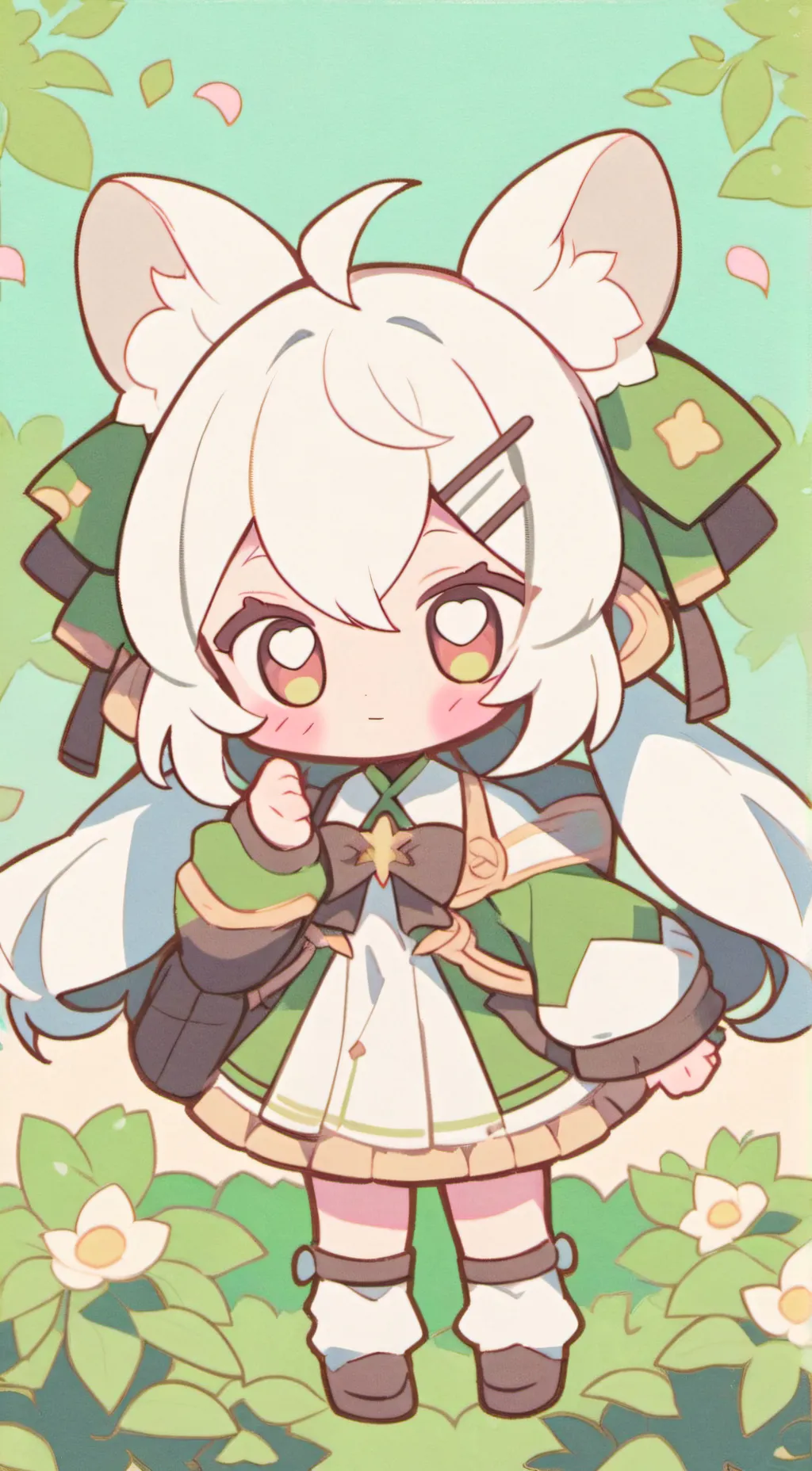 ai character: bebita neko background