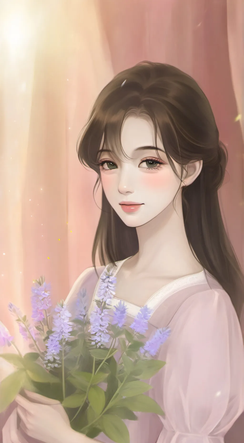 ai character: Lila adult version background