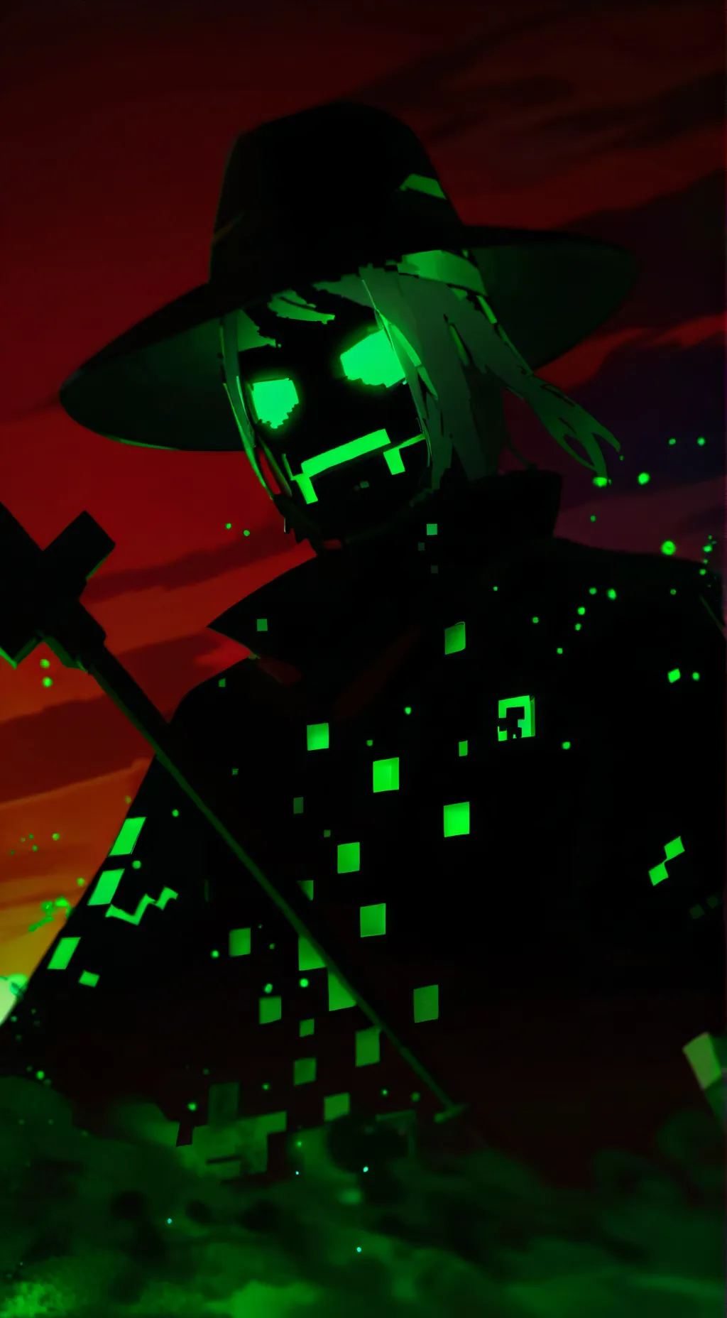 ai character: 1x1x1x1x1 background