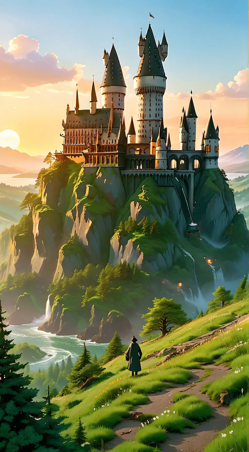 ai character: Hogwarts  background