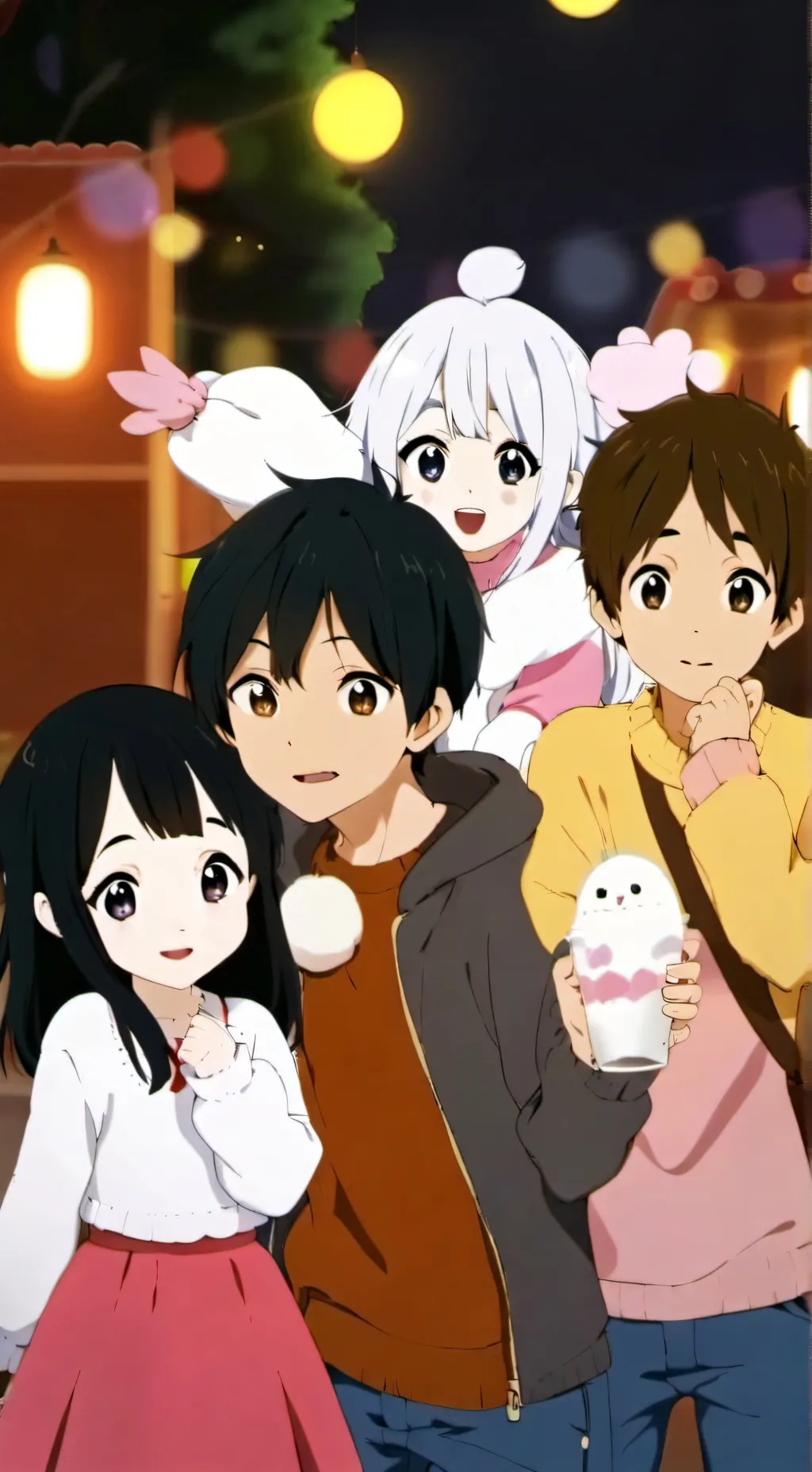 ai character: The beach background