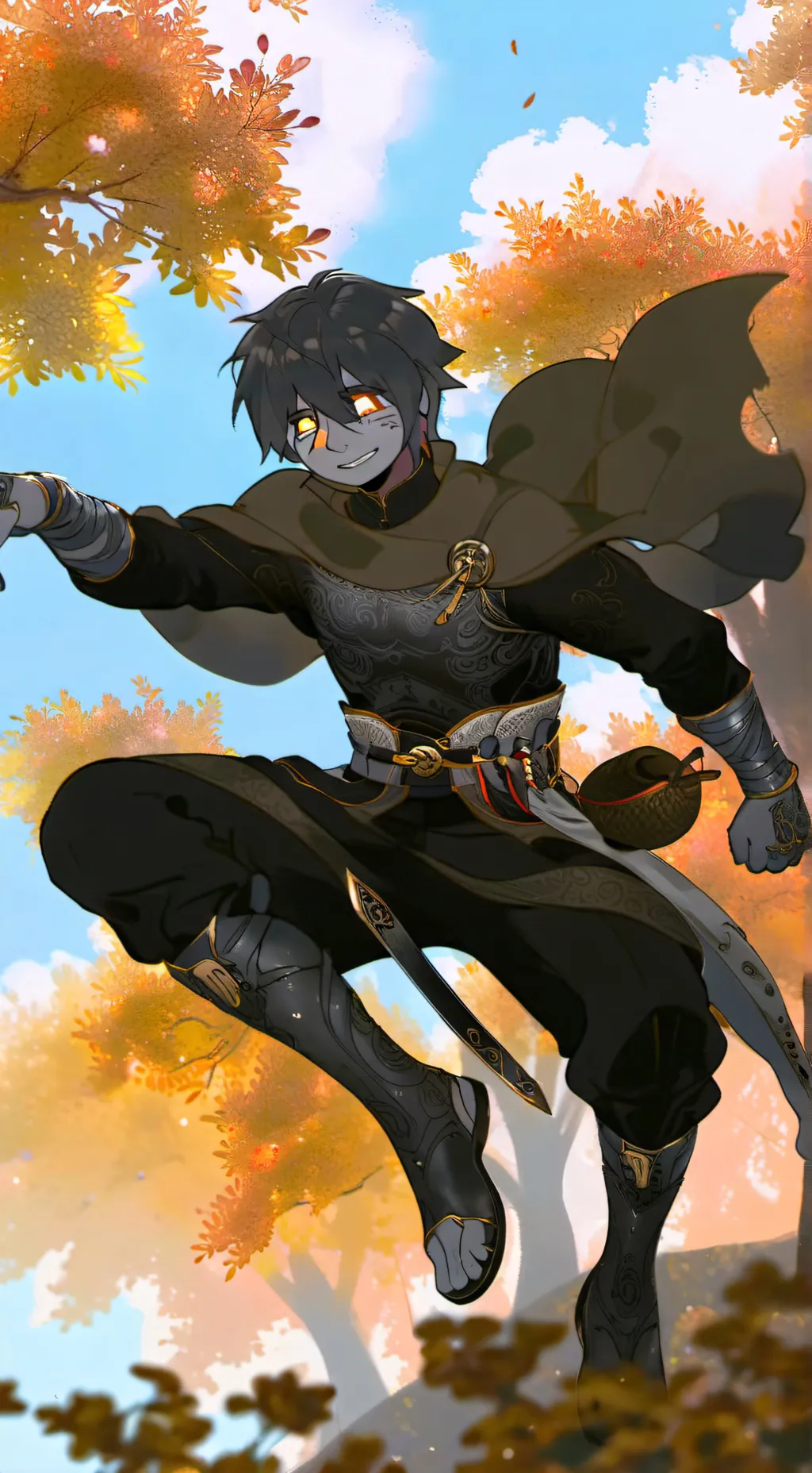 ai character: ennchel TIME YIPPI background