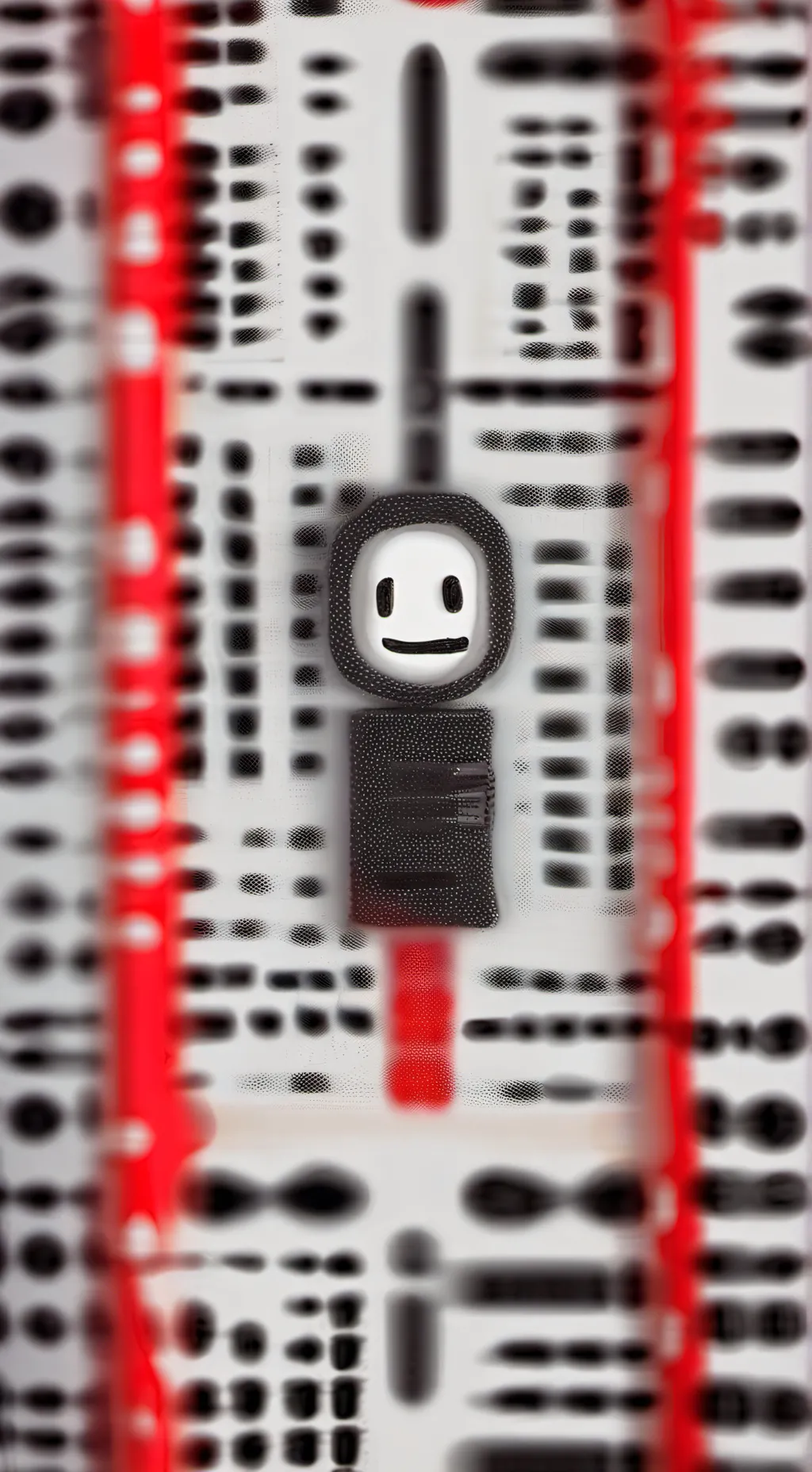 ai character: girl in the suit background