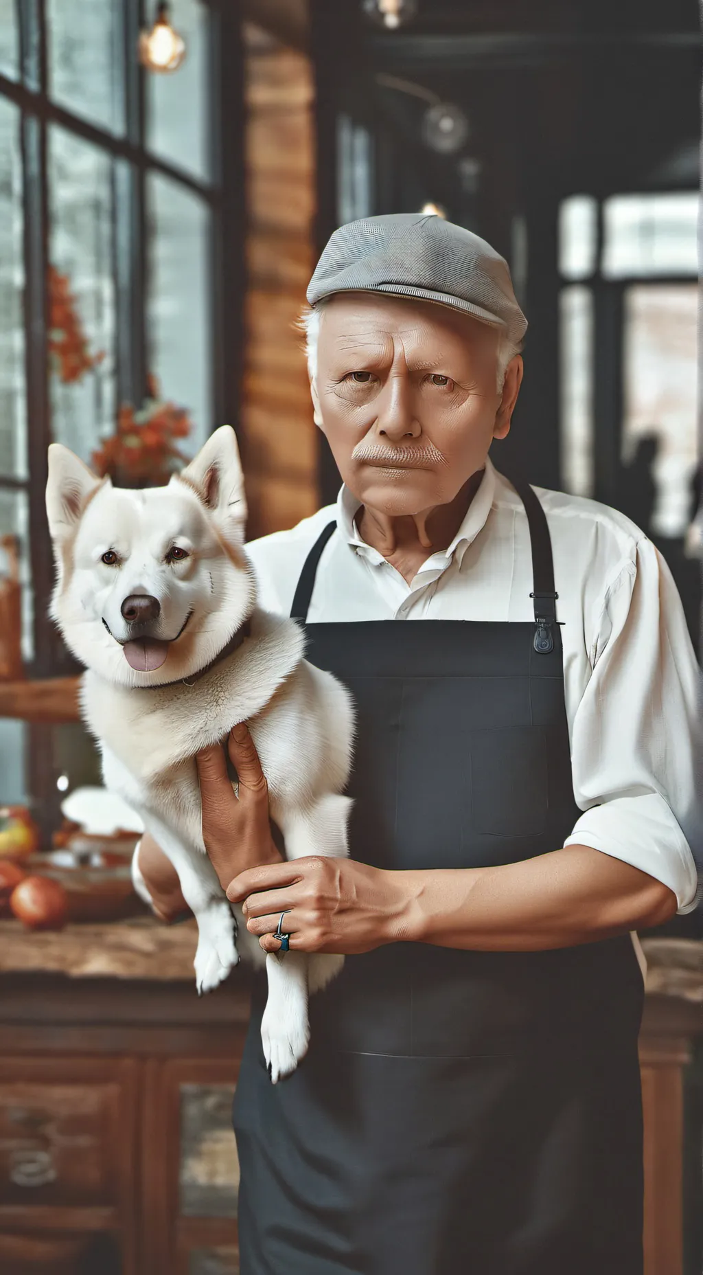 ai character: Дед  background